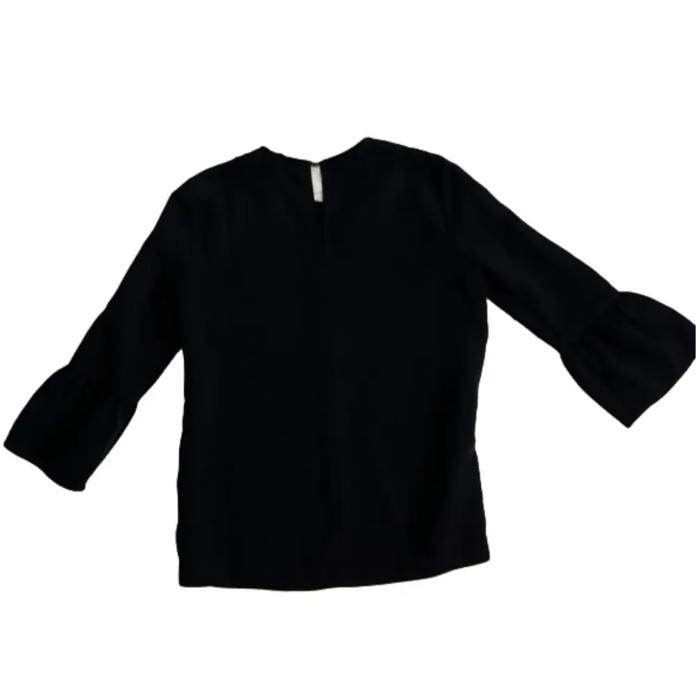 Madewell black bell sleeve top, size XXS EUC - Picture 9 of 10